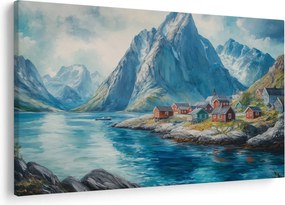 Tablou - Sat norvegian (90x60 cm)