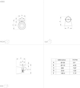 Spot de perete TWICKEN 1xE27/28W/230V Eglo 43835