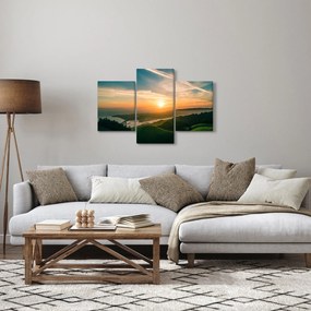 Tablou cu soarele răsărind deasupra mării (90x60 cm)
