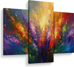 Tablou - Abstracție de flori (90x60 cm)