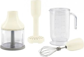 Set de accesorii pentru blenderul Smeg HBAC11CR, 4 piese, cană de 1,4 l, bază antiderapantă, potrivite pentru mașina de spălat vase, culoare crem