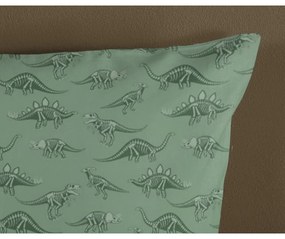 Lenjerie de pat pentru copii verde-bej din bumbac pentru pătuț 100x135 cm Gabi – Good Morning