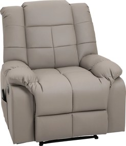 HOMCOM Fotoliu de Relaxare cu Masaj din Piele Artificiala | Aosom Romania