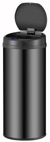 Coș de gunoi rotund cu senzor - 50 L - negru