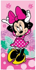 Disney Minnie Prosop de baie, prosop de plajă Pretty in Pink 70x140cm