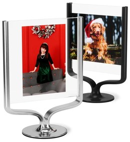 Ramă foto argintie de masă din metal 18x25 cm Wishbone – Umbra