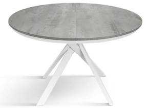 MASA ROTUNDA EXTENSIBILA LILA-PICIOR METALIC -BLAT GRI - PICIOR ALB