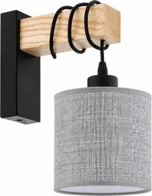 BRILAGI - Aplica de perete NUBILA 1xE27/60W/230V maro/negru/gri