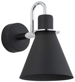 Aplica moderna design retro Beverly negru/crom