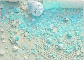 Tablou - Atmosfera de litoral în nuanțe turcoaz (70x50 cm)