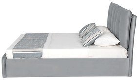 PAT CATIFEA CU DEPOZITARE CUDDLE, SISTEM HIDRAULIC DE RIDICARE, 180X200X116 (180X200) CM, CULOARE GRI