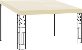 vidaXL Pavilion de perete, crem, 4 x 3 x 2,5 m