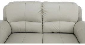 Canapea 2 locuri, piele naturală Pampas Hellgrau M9010, DANILO