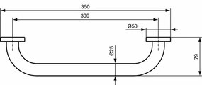 Maner Ideal Standard IOM 30 cm