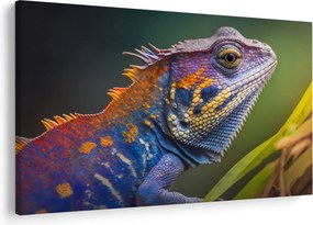 Tablou - Iguana colorată (90x60 cm)