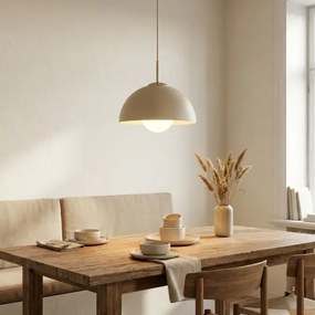 Brilagi - Lustră suspendată pe cablu COSMO 1xE27/60W/230V Ø30 cm bej/auriu