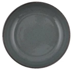 Set de masă, 16 piese, gri/porțelan