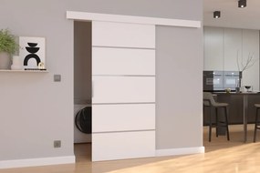 Usa glisanta BIELLA, ADRK Furniture (Culoare: Gri, Latime: 86 cm)