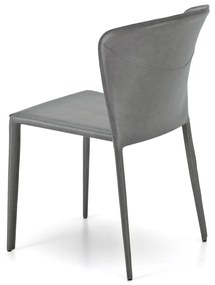 STONES Scaun din piele ecologică 49cm X 56cm H. 82cm | Aosom Romania