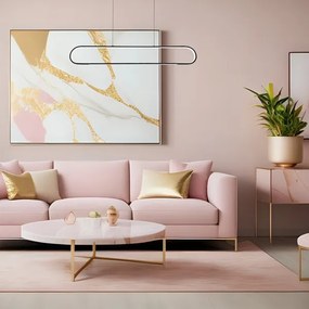 Lustră LED pe cablu FRAME LED/42W/230V negru