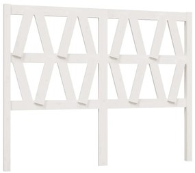818631 vidaXL Tăblie de pat, alb, 166x4x100 cm, lemn masiv de pin