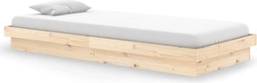 vidaXL Cadru de pat, 90x200 cm, lemn masiv