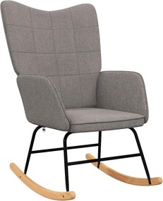 vidaXL Scaun balansoar, gri taupe, material textil