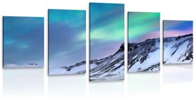 Tablou 5-piese aurora polară norvegiană