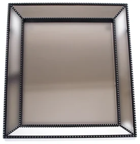 Oglindă de perete din plastic Lopera negru, 62 x52 cm
