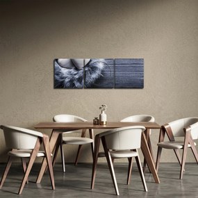 Tablou - Cuibul dragostei (cu ceas) (90x30 cm)