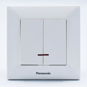Comutator cu led Arkedia Panasonic, ST, alb