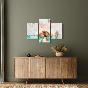 Tablou - Maldive, debarcader din lemn (90x60 cm)
