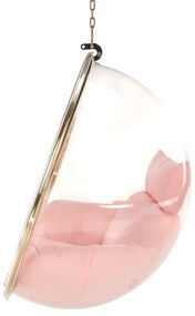 Scaun suspendat, transparent  auriu  roz, BUBBLE NEW TIP 1