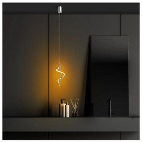 Lustră argintie LED ø 16 cm Likma – Opviq lights