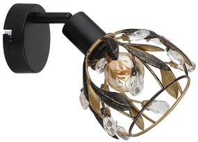 Aplica MIKA neagra din metal pentru hol