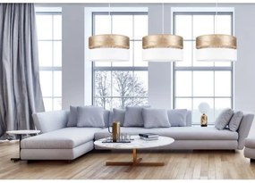 Lustră pe cablu LIMA 1xE27/60W/230V albă/aurie