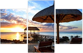 Tablou - Apus de soare în Mauritius (90x60 cm)