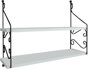 Raft SERAMONI, alb, PAL melaminat, 72x20x51 cm