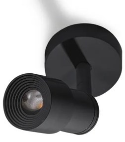 Aplica tip spot LED directionabil de perete/tavan LUMI neagra