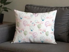 Set 2 huse decorative pentru perna BALUNEA 40x60 cm, alba