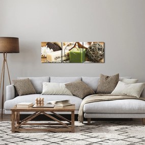 Tablou - Momente pentru relaxare (cu ceas) (90x30 cm)
