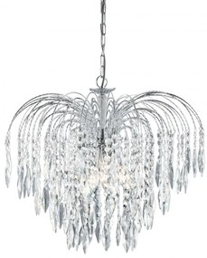 Lustra cristal suspendata design elegant Waterfall 5L 4175-5 SRT