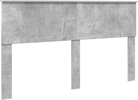 vidaXL Tăblie cap Gri din beton 160 cm Lemn compozit