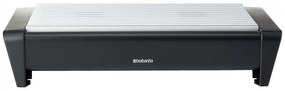 Tava servire la cald Brabantia 646996, 2 incalzitoare, Grill din aluminiu, Manere reci, Alb/Negru