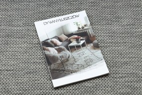 Covor SISAL SION cerc A5165A Melanj țesute plate gri