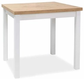 Masă de bucătărie Adam 90 x 65 cm, stejar lancelot / alb