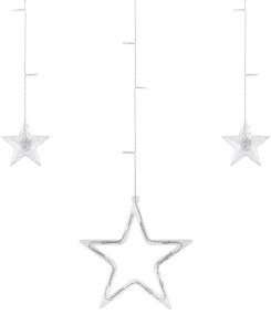 Cortina cu Stele , 8 Moduri de iluminare, Lumina Calda, 2x1m, IP20, ZAR0570 REBEL