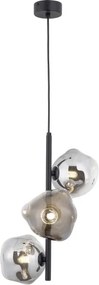 Brilagi - Lustra suspendată pe cablu VULCANO 3xG9/8W/230V negru/negru fumuriu