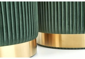 SET 2x taburet MONTY d. 36/44 cm verde/auriu