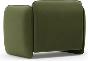 Fotoliu verde cu tapițerie din catifea Georgia – Micadoni